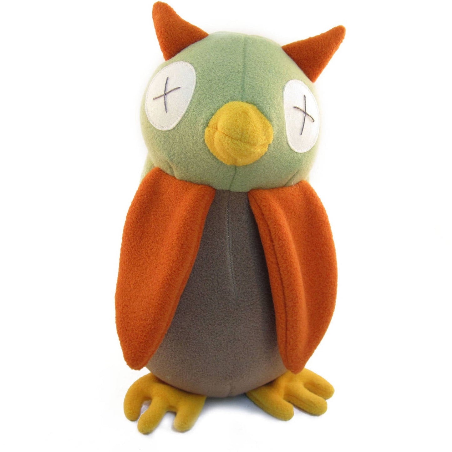 Cate & Levi 20 inch Eco-Friendly Softy Owl Stuffed Animal - Handcrafted Plush