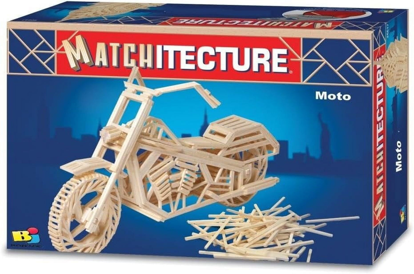 Matchitecture Motorcycle Model Kit with 700 Microbeams