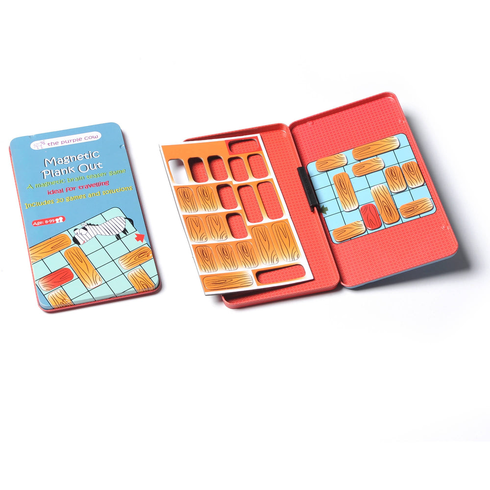 The Purple Cow To Go Plank Out Magnetic Travel Game Set