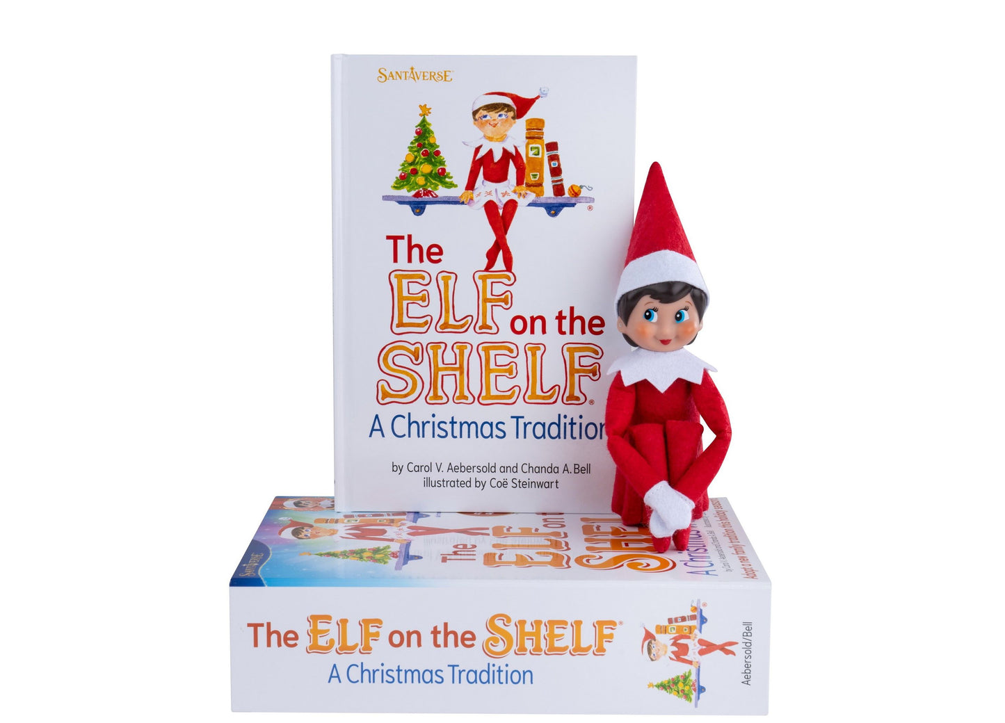 Elf on the Shelf Christmas Tradition Girl with Blue Eyes - Red Suit