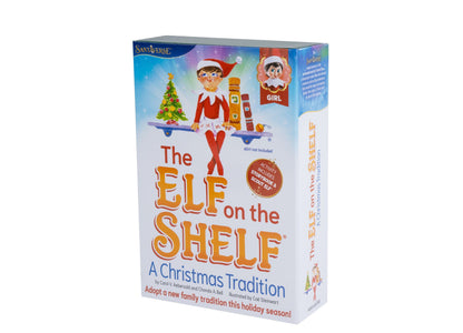 Elf on the Shelf Christmas Tradition Girl with Blue Eyes - Red Suit