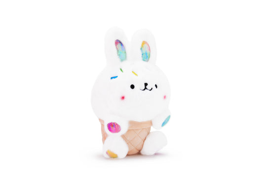 Geoffrey's Toy Box 10 inch Bunny Ice Cream Cone Plush - Sprinkle Accents