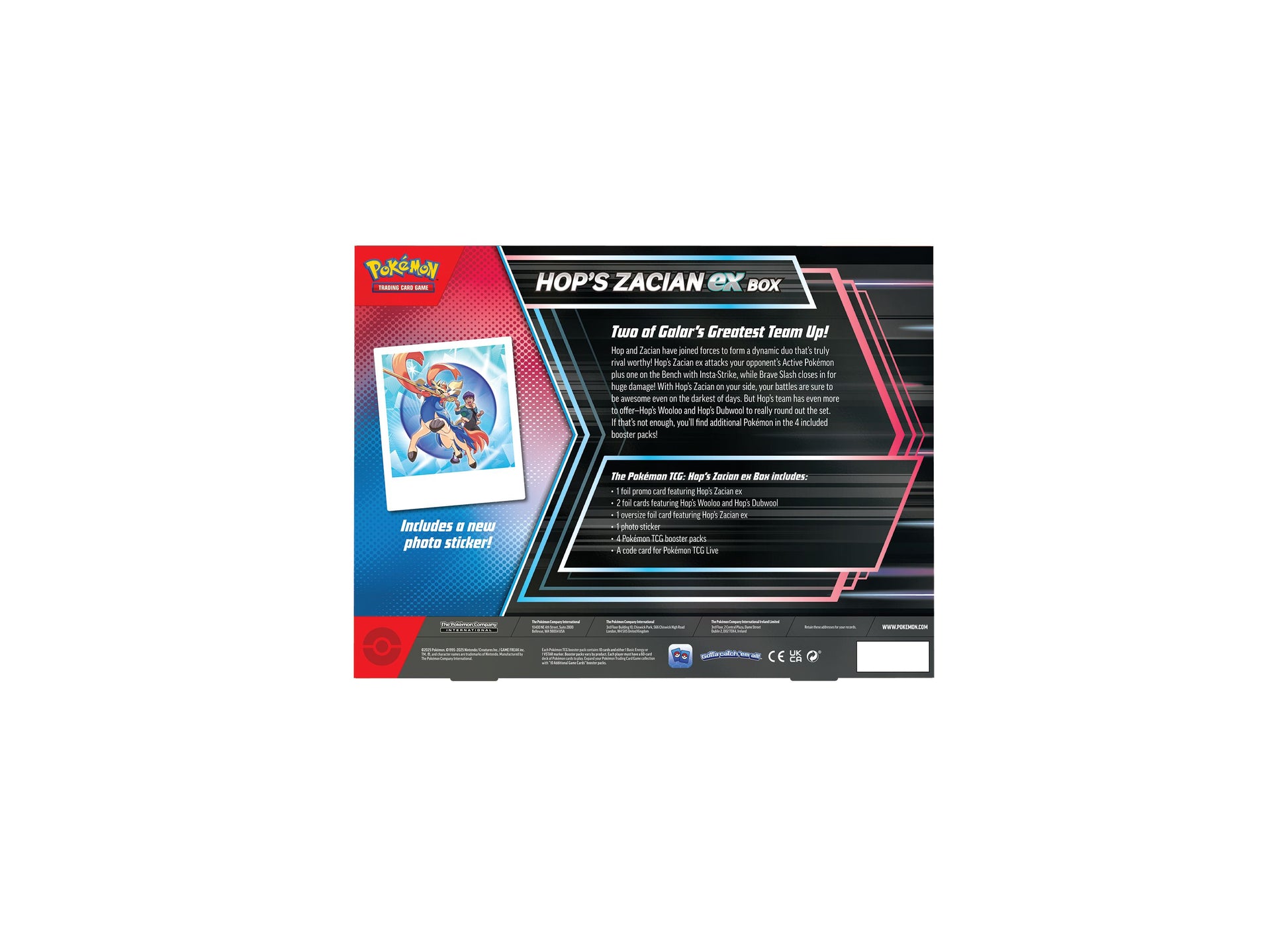 Pokmon Hop's Zacian ex Dynamic Duo Battle Box Toys"R"Us Pokmon Hop's Zacian ex Dynamic Duo Battle Box Toys"R"Us