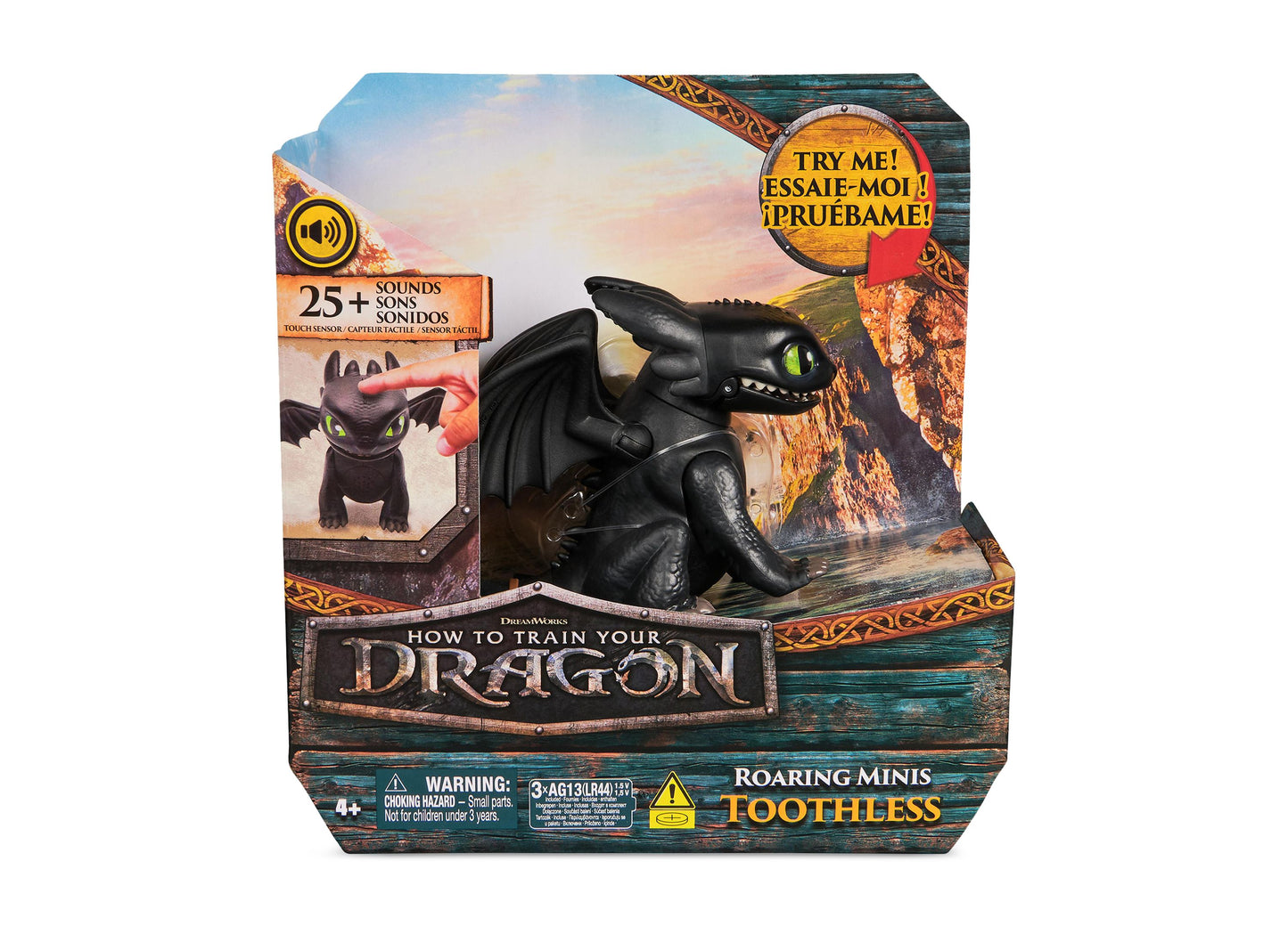 Dreamworks Dragons Roar & React Toothless Mini Dragon Toy