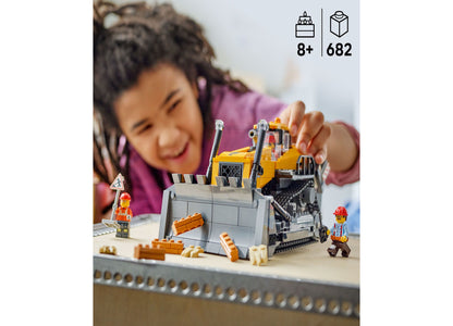 LEGO City Yellow Bulldozer 60466 Construction Toy Set - 682 Pieces