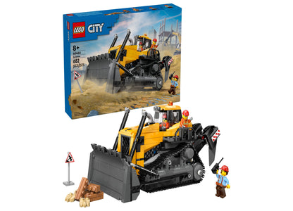 LEGO City Yellow Bulldozer 60466 Construction Toy Set - 682 Pieces