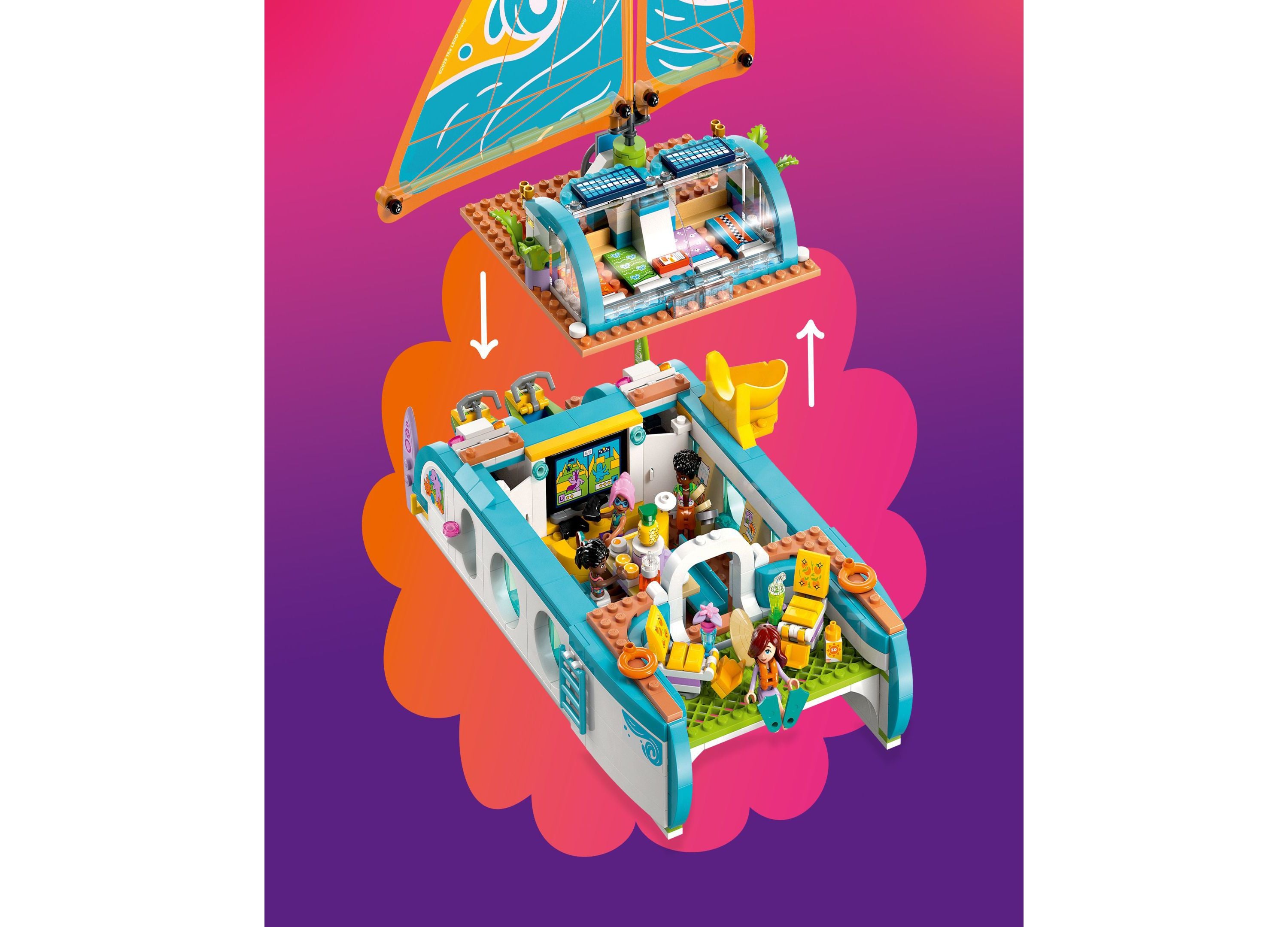 LEGO Friends Travel Boat Adventure 42664 Creative Building Set