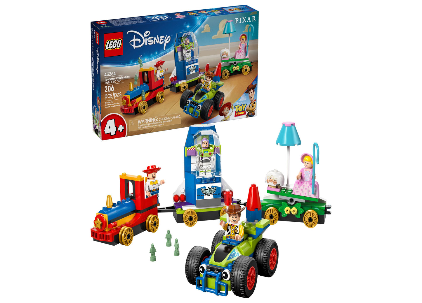 LEGO Disney Pixar Toy Story 30th Anniversary Celebration Train Set 43264 - 206 Pieces