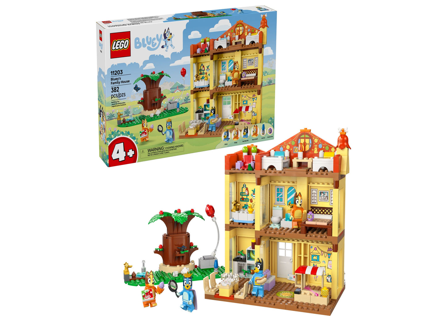 LEGO Bluey's Family House 382-Piece Playset - Featuring Charming Characters