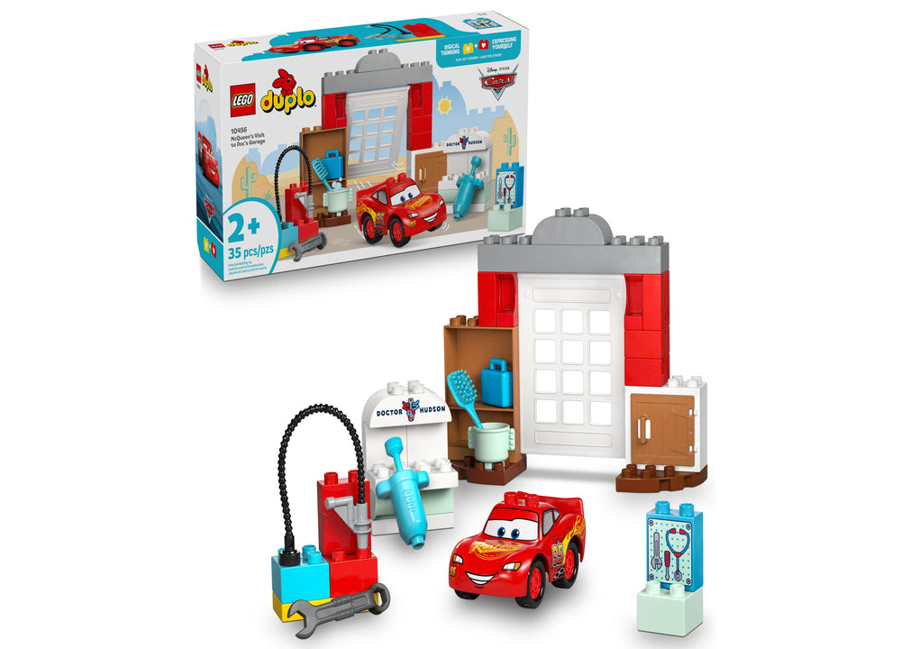 LEGO DUPLO Disney McQueen's Garage Adventure 10456 Building Set, 35 Pieces