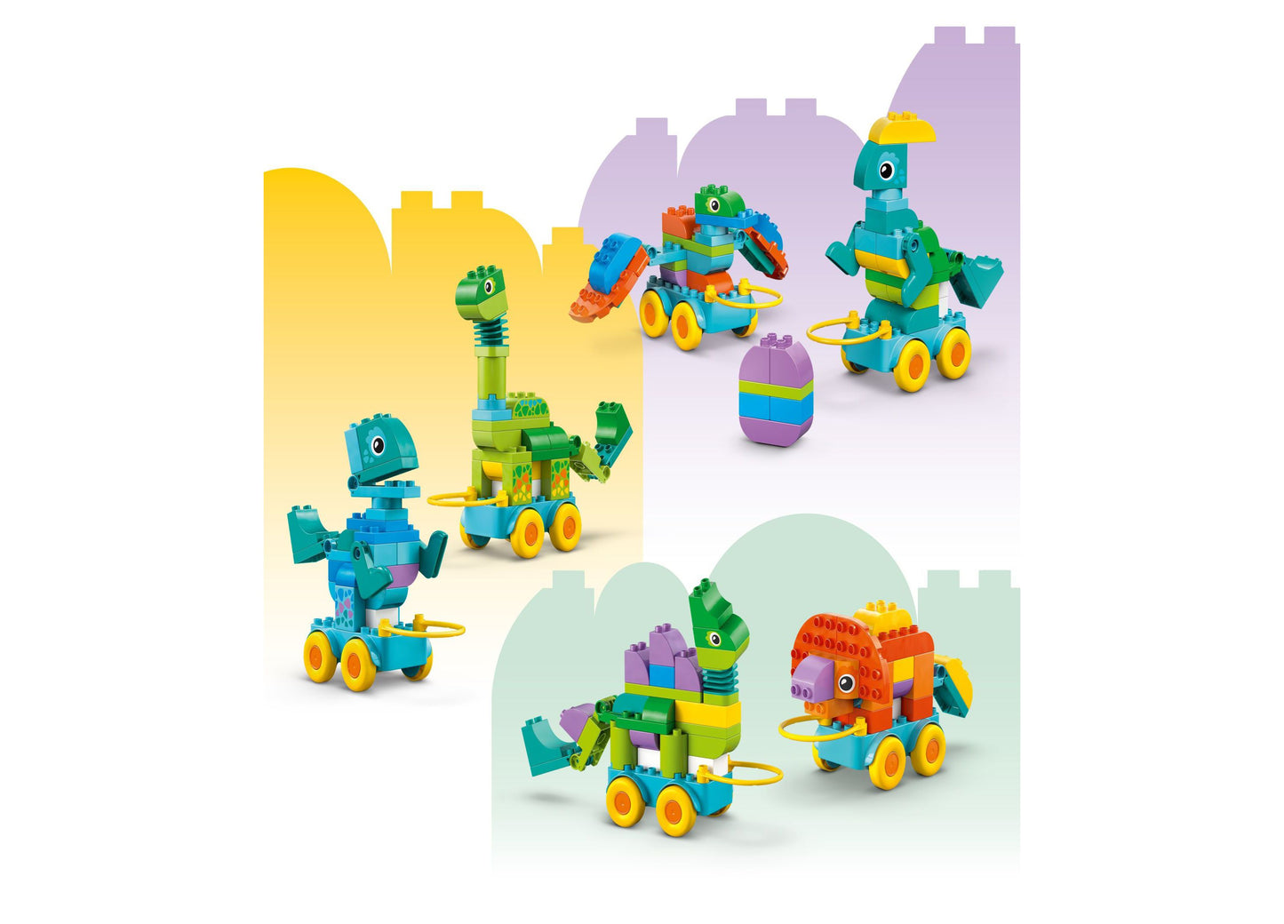 LEGO DUPLO Town Dinosaurs on Wheels 3-in-1 Building Set 10451 - 108 Pieces