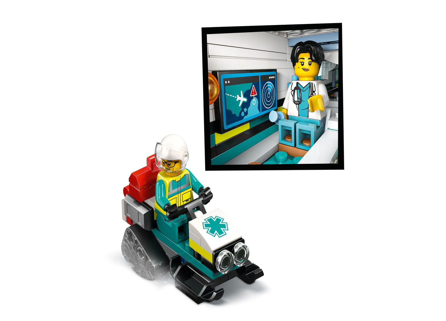 LEGO City 403-Piece Emergency Air Ambulance Airplane Building Set 60465