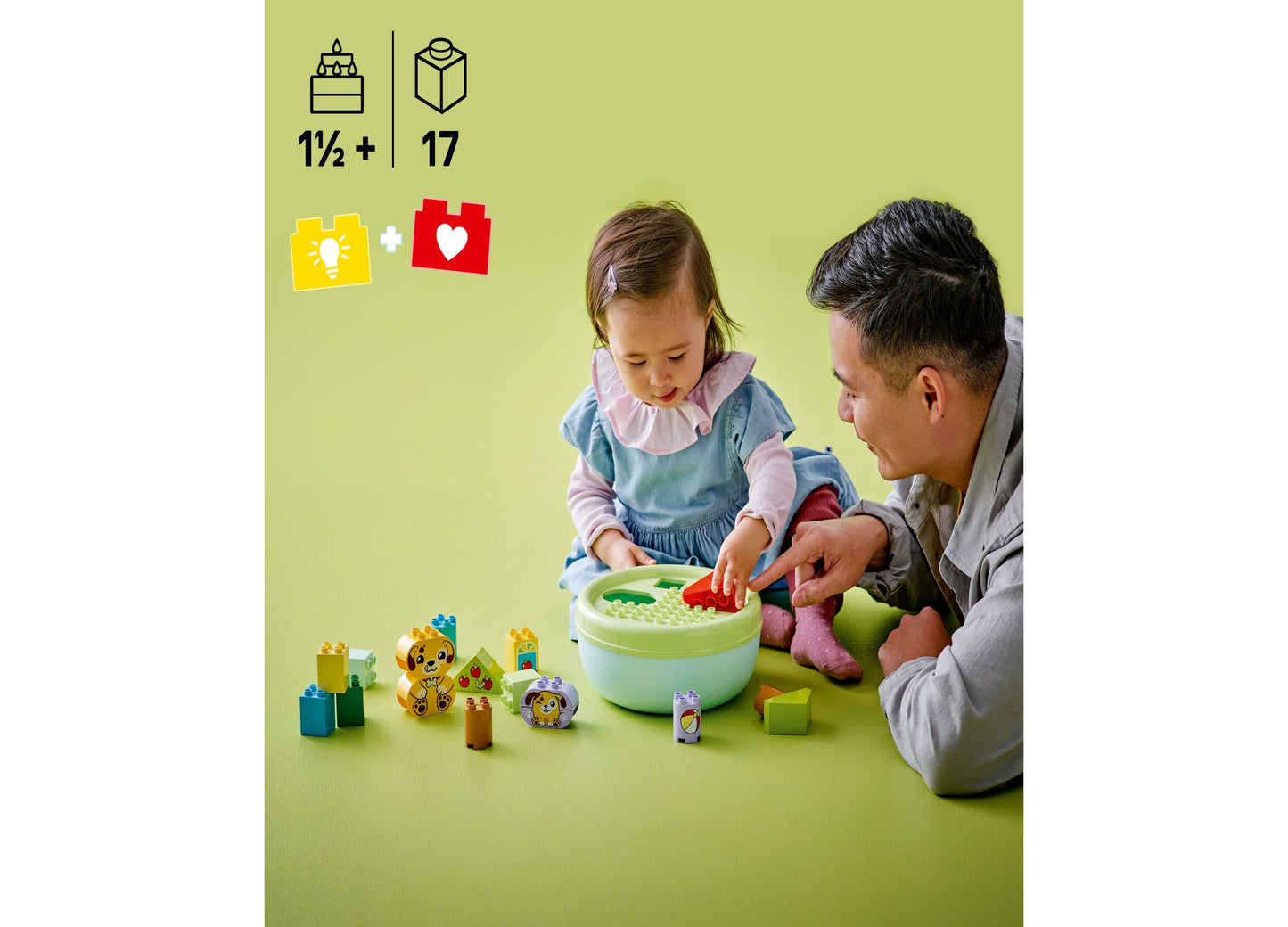 LEGO DUPLO Puppy House Shape Sorter 10441 Building Set - 17 Pieces