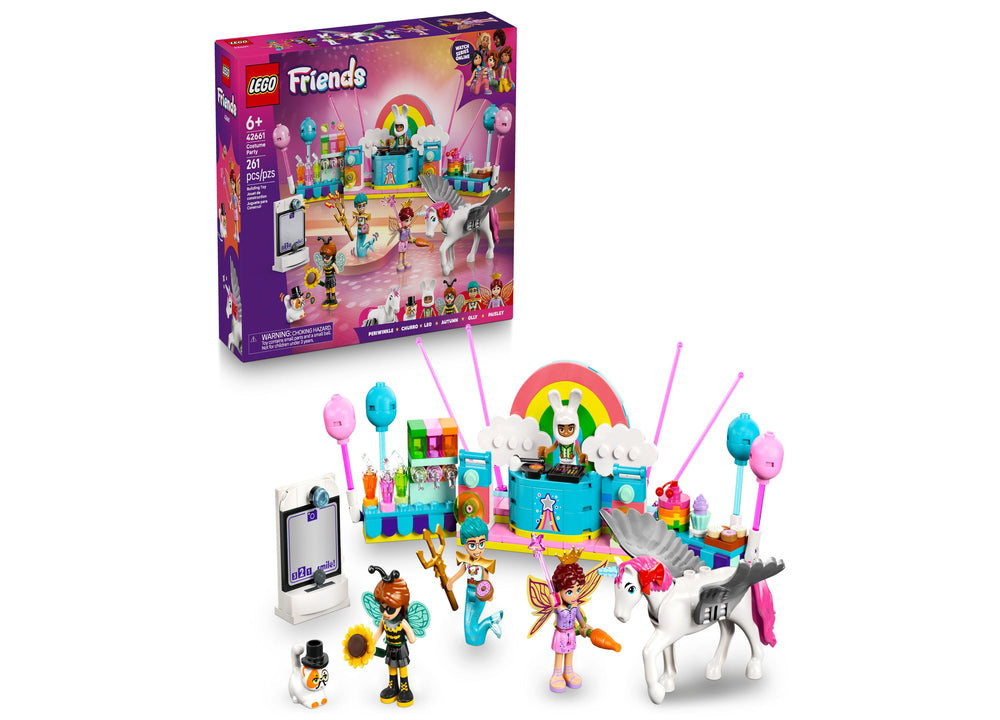 LEGO Friends 42661 Costume Party with Unicorn Fairy Set, 261 Pieces