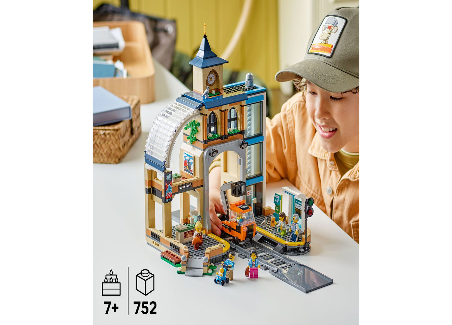 LEGO City Central Train Station 60469 Building Kit, 752 Pieces