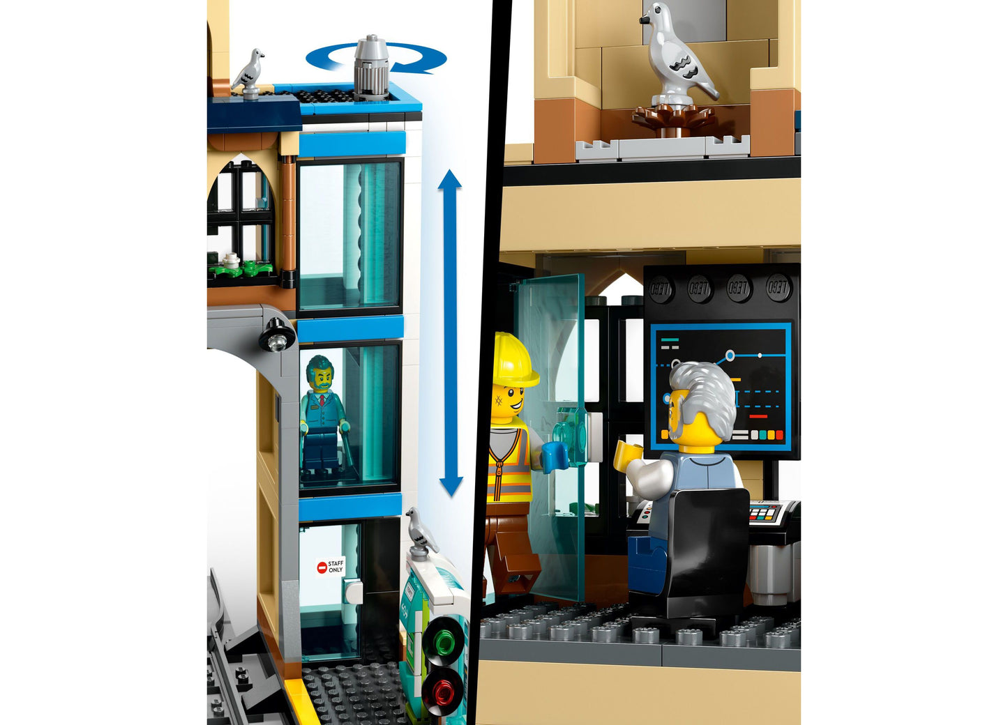 LEGO City Central Train Station 60469 Building Kit, 752 Pieces