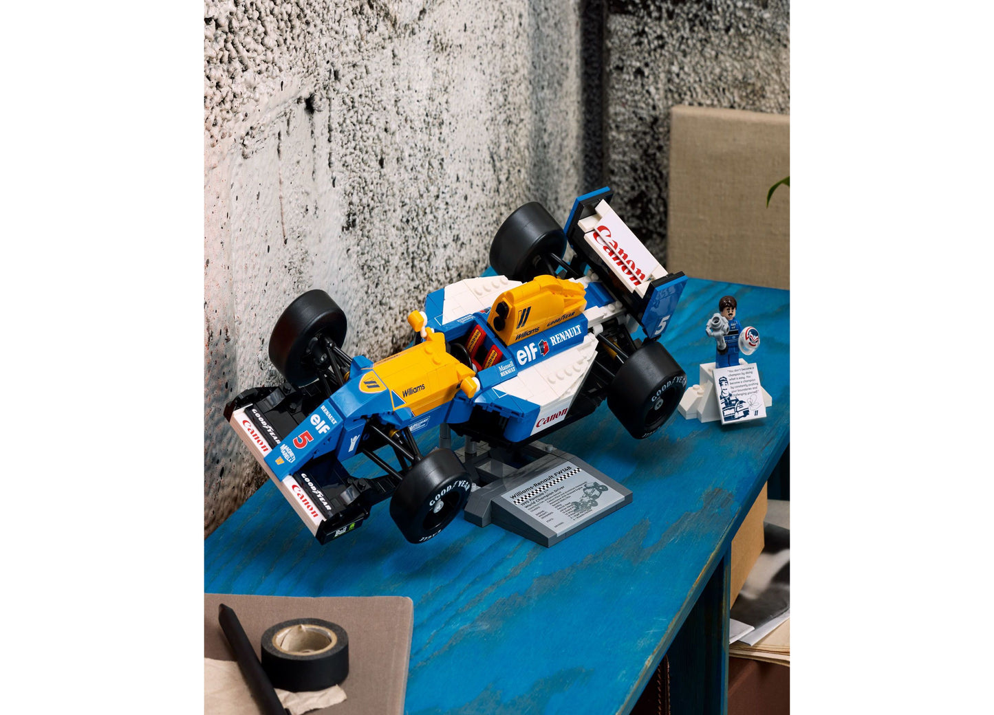 LEGO Icons Williams Racing FW14B & Nigel Mansell Model Car Set 10353 - 799 Pieces