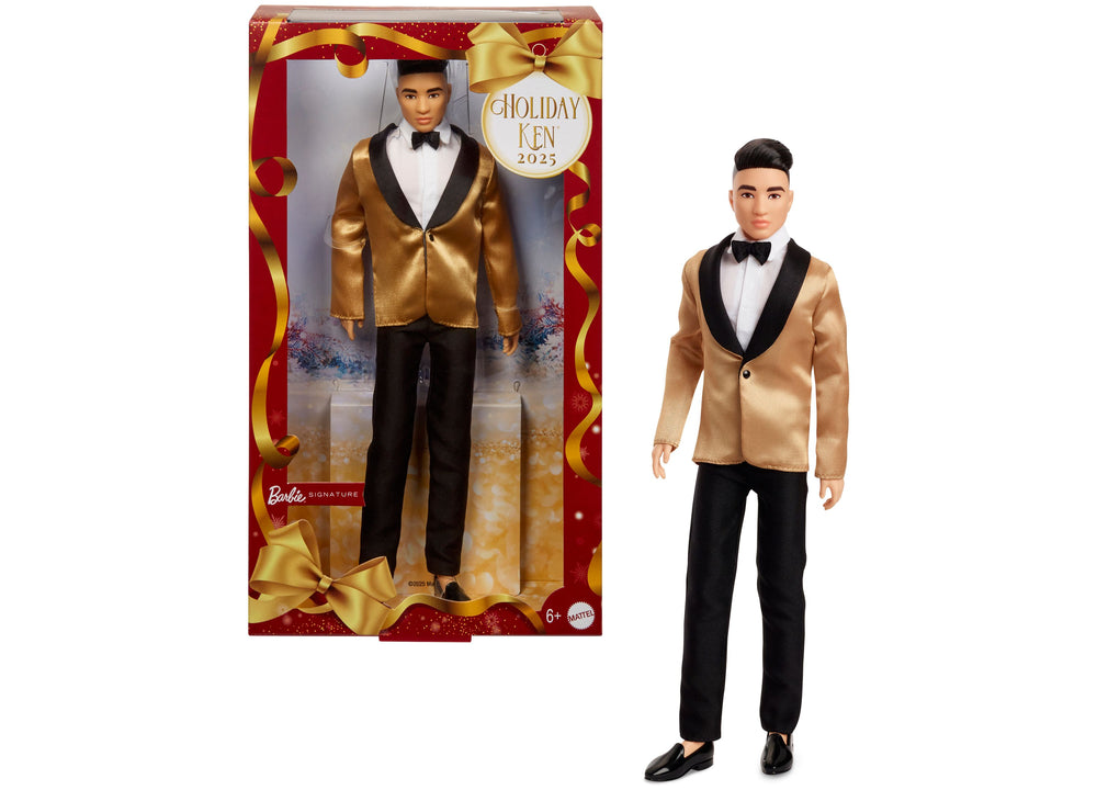 Barbie 2025 Holiday KEN Doll- Black Hair