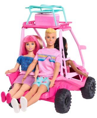 Barbie Mysteries: Beach Detectives Ultimate Beach Buggy Vehicle Playset with 10 Plus Accessories
