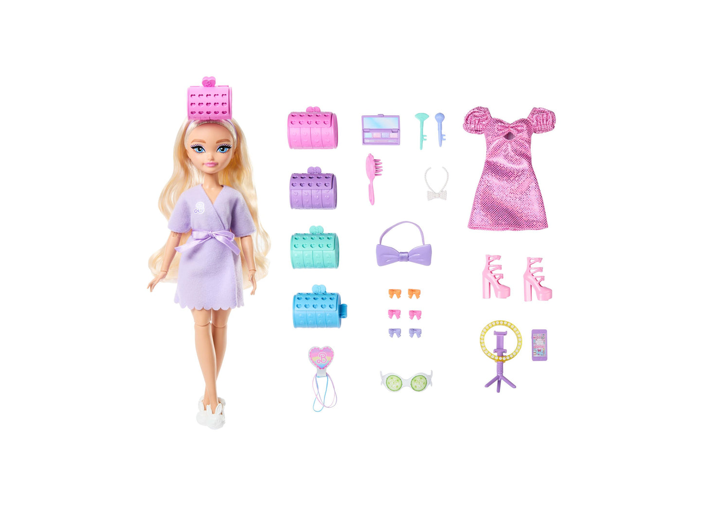 Barbie Dream Besties Get Ready with Barbie Malibu Doll and Accessories
