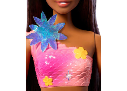 Barbie Flower Magic Mermaid Doll with Blossoming Feature and Pearl Headband