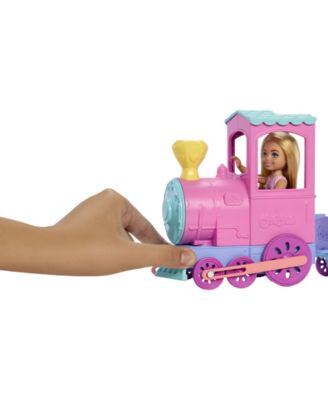 Barbie Day at the Fair Toy Train Set with Chelsea Small Doll and Festival Accessories
