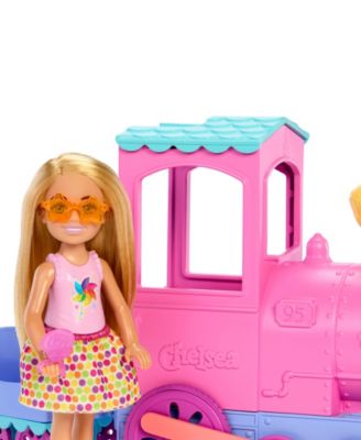 Barbie Day at the Fair Toy Train Set with Chelsea Small Doll and Festival Accessories