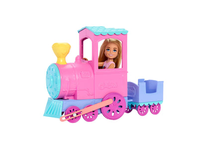 Barbie Day at the Fair Toy Train Set with Chelsea Small Doll and Festival Accessories