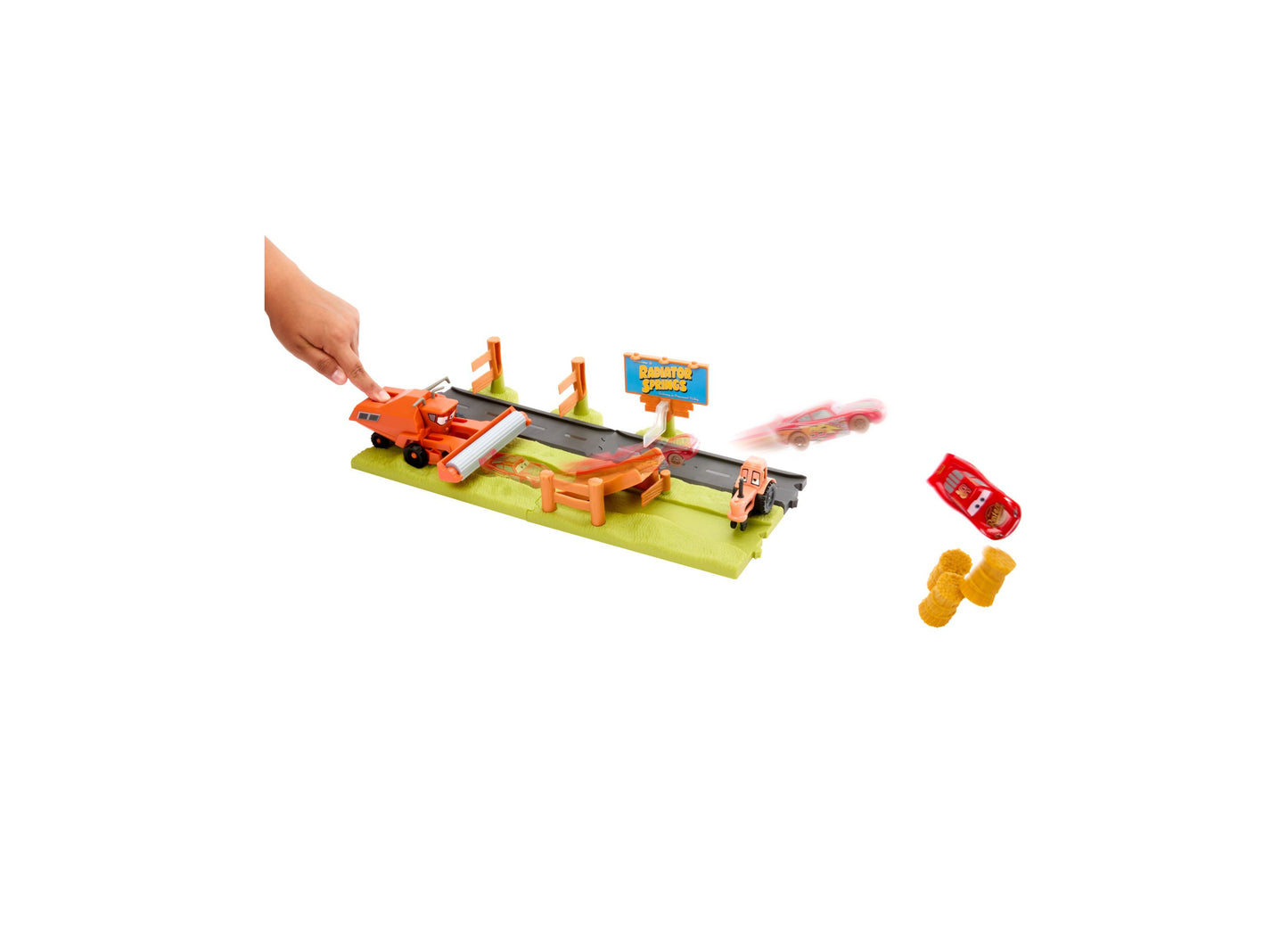 Disney and Pixar Cars Frank Escape and Stunt Race Playset