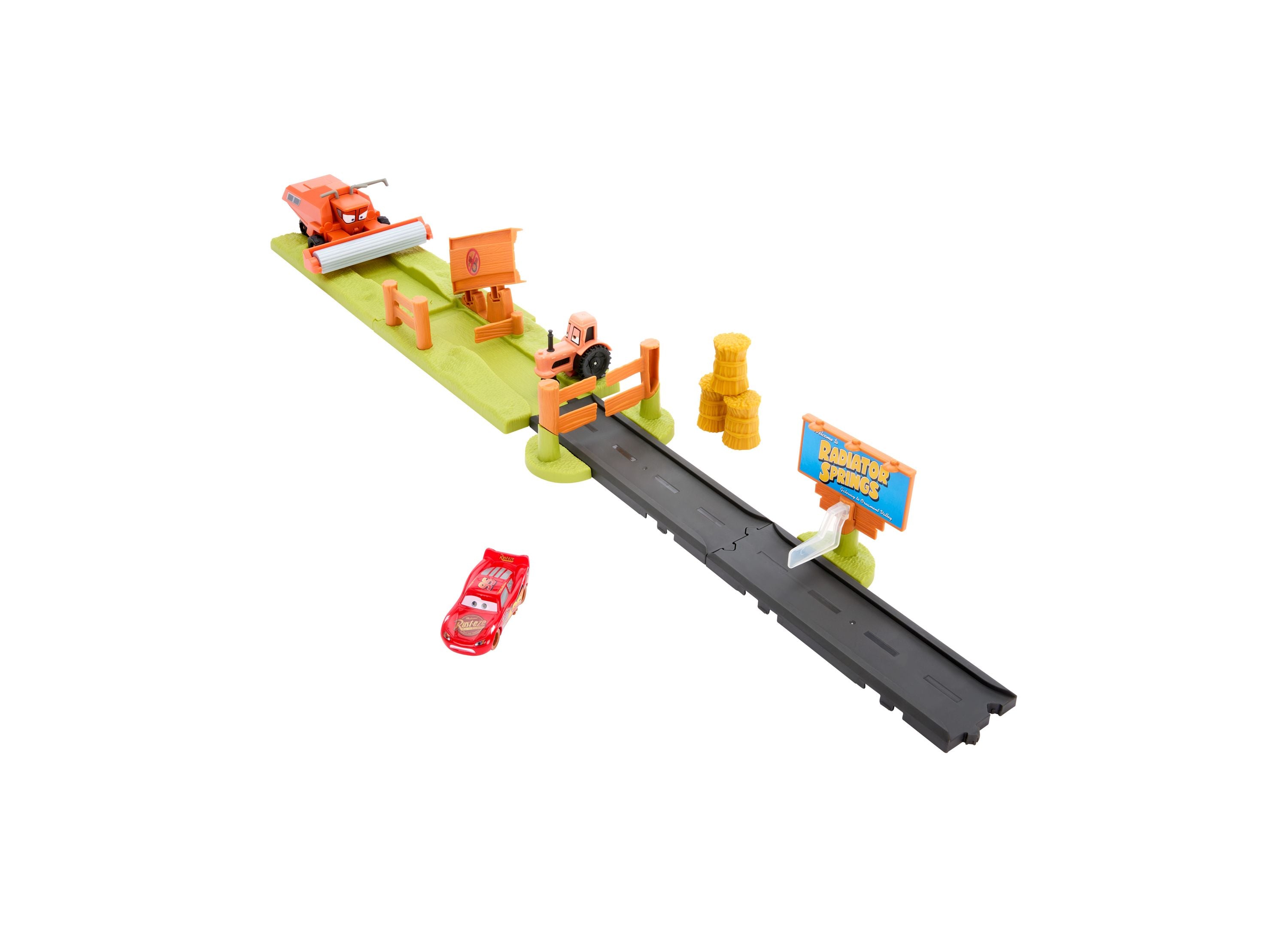 Disney And Pixar Cars Frank Escape And Stunt Race Playset With 3