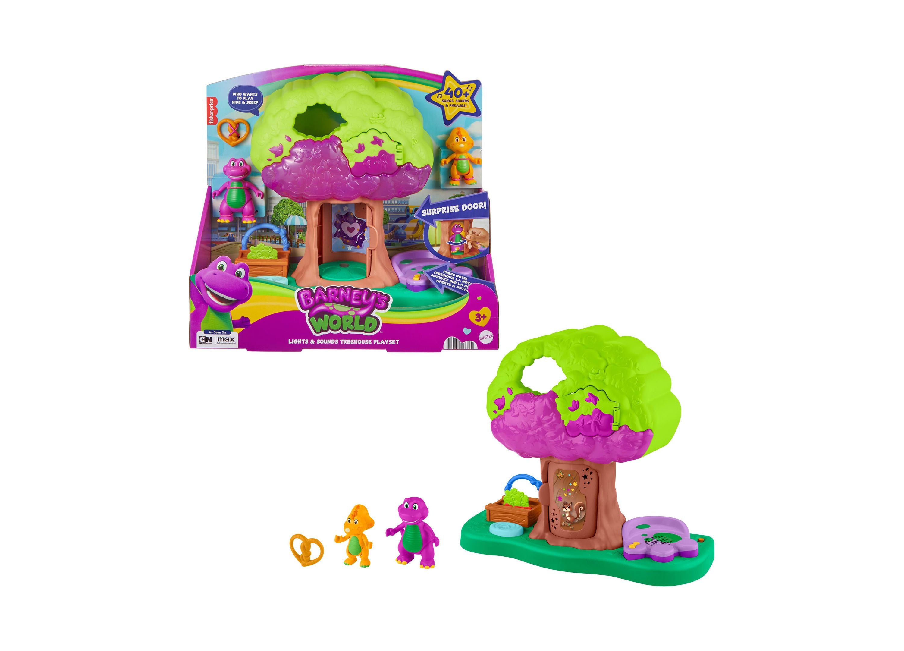 Fisher-Price Barney's World Lights & Sounds Treehouse Playset With
