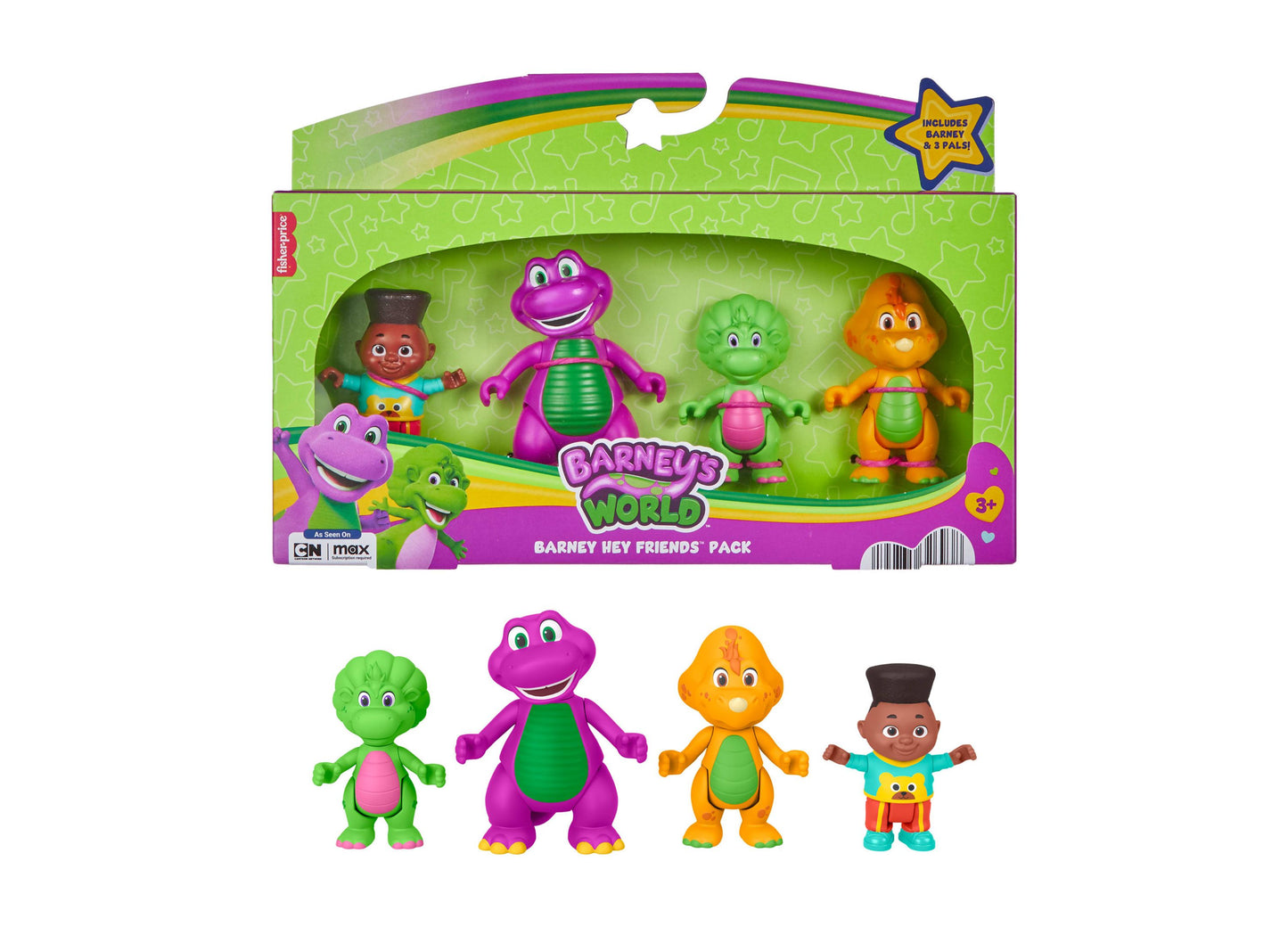 Barney's World Interactive Character Toy Pack from Barney Hey Friends Series