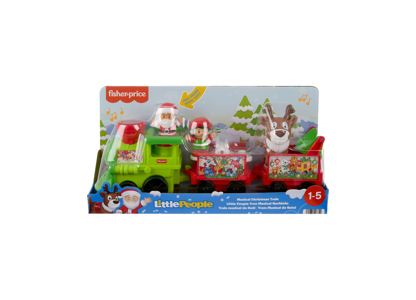 Fisher-Price Little People Musical Christmas Train Toy