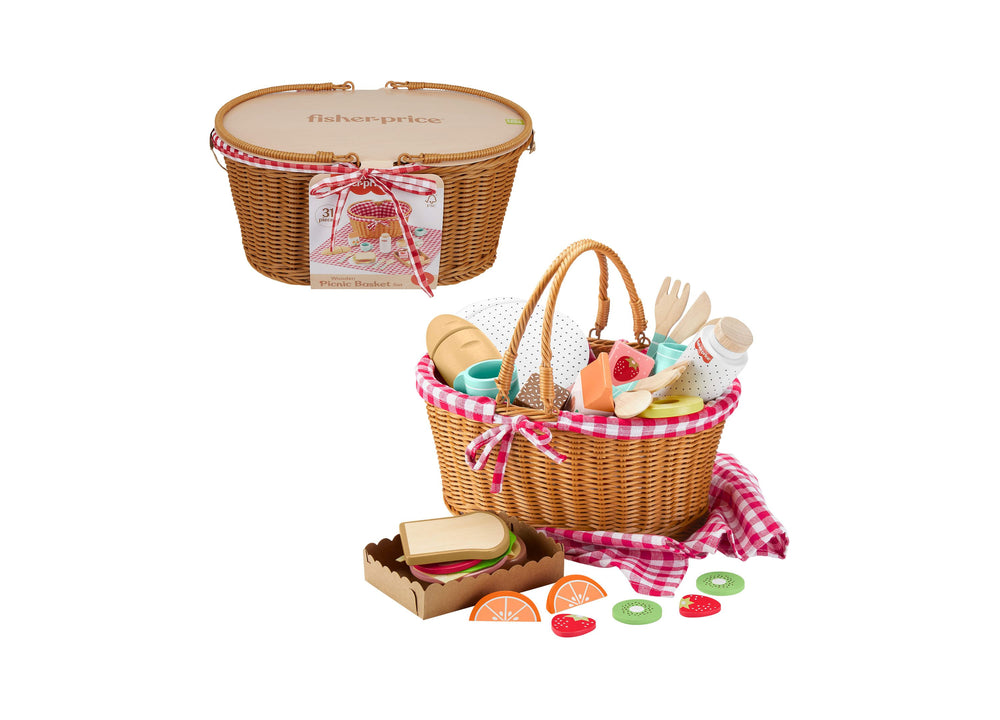 Fisher Price 31-Piece Wooden Picnic Play Set