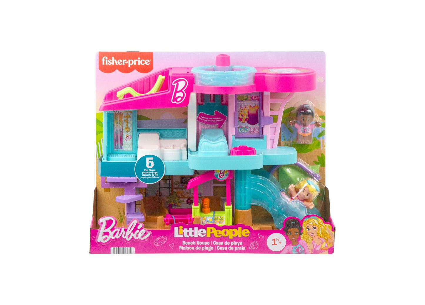 Fisher-Price Little People Barbie Beach House Playset