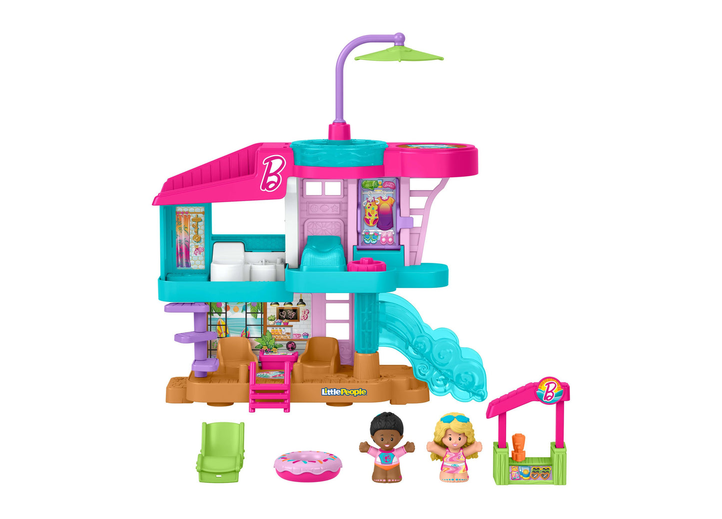 Fisher-Price Little People Barbie Beach House Playset