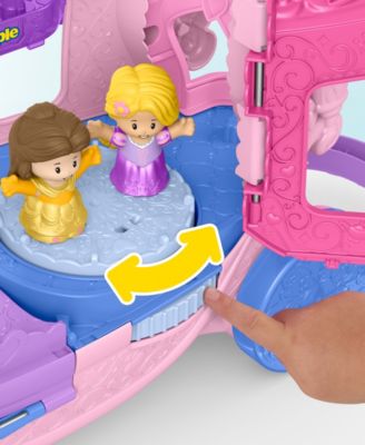 Fisher-Price Little People Disney Princess Musical Carriage with Belle and Rapunzel Figures