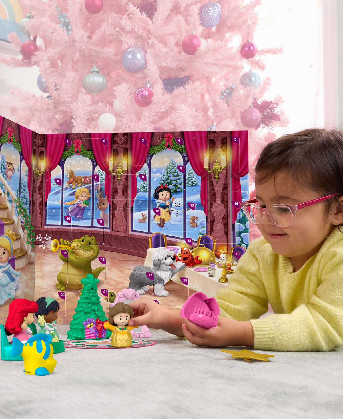 Little People Disney Princess Advent Calendar Playset - 24 Toy Set