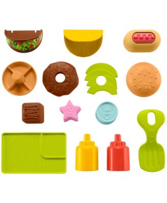 Fisher-Price Laugh and Learn 4-in-1 Snack Cart Walker with 14 Play Pieces