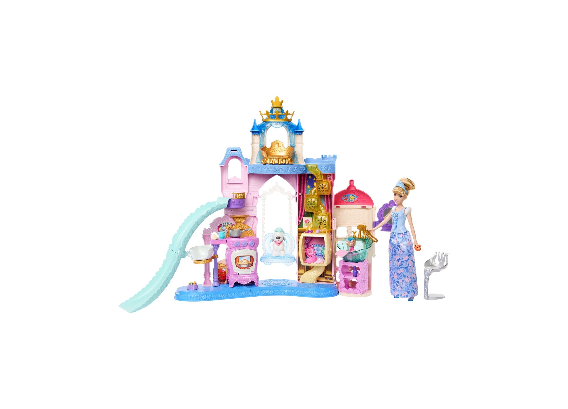 Disney Princess Pet Palace with Cinderella Fashion Doll and Animal