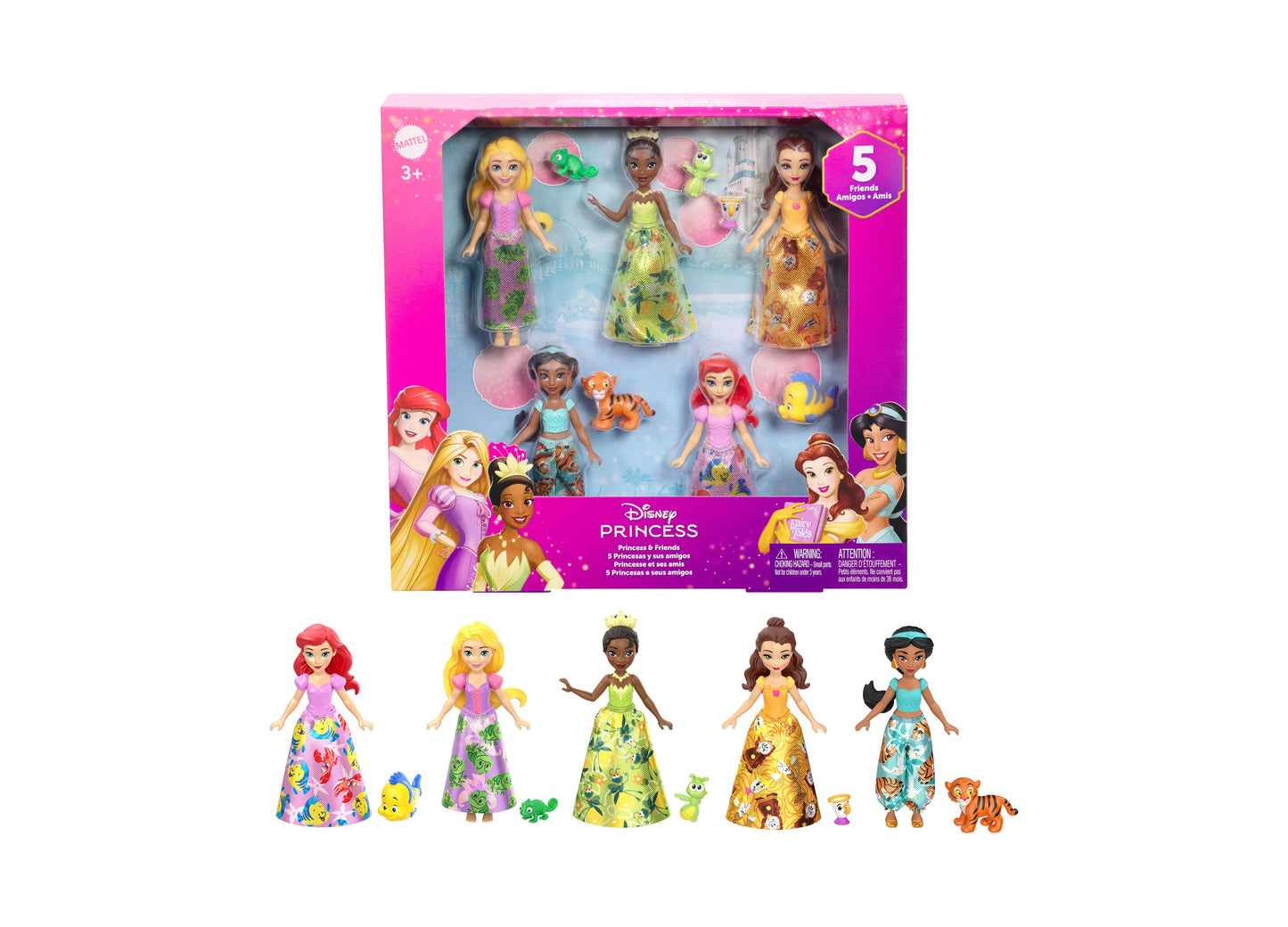 Disney Princess Mini Dolls and Beloved Friends Set - Storytelling Play