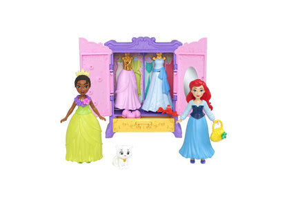 Disney Princess Royal Wardrobe Set - Ariel and Tiana Dolls