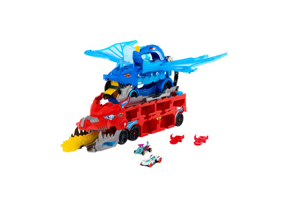 Hot Wheels Ultimate Dual Dragon Transporter Toy Cars