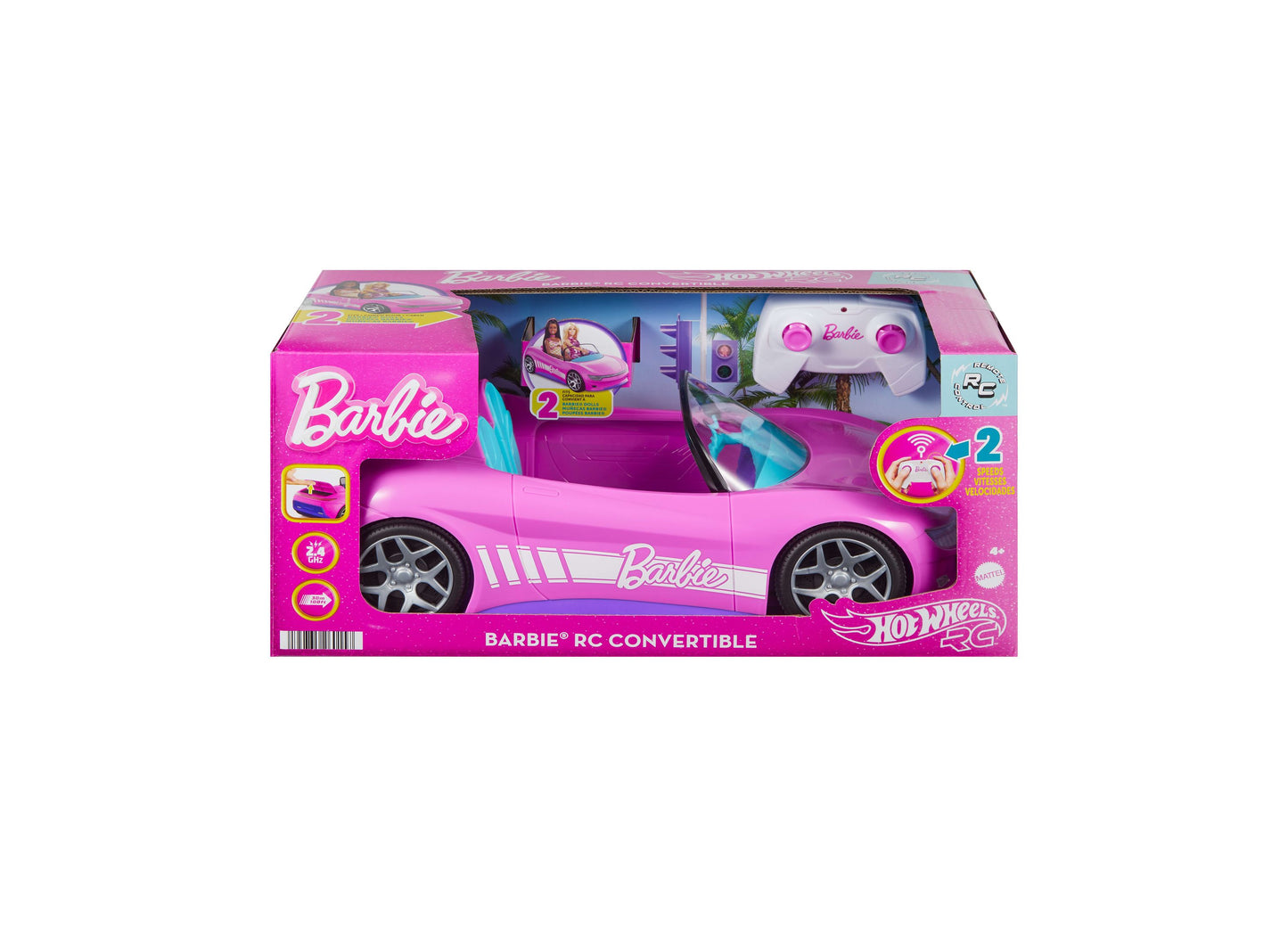 Hot Wheels RC Barbie Convertible - Pink