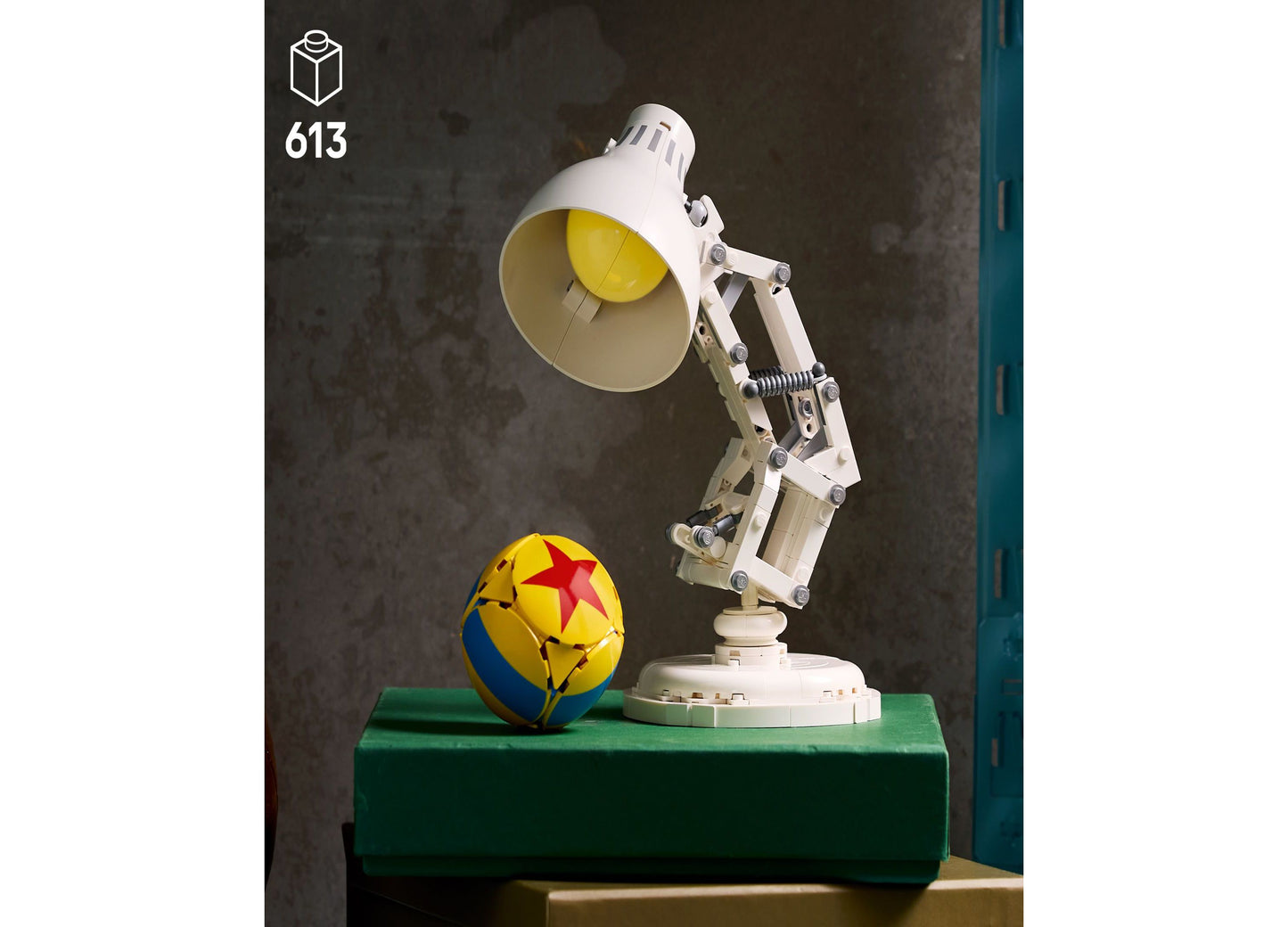 LEGO Ideas Disney Pixar Luxo Jr. Articulated Lamp Set - 613 Pieces