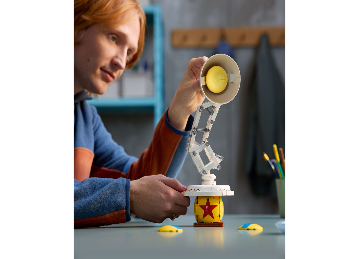 LEGO Ideas Disney Pixar Luxo Jr. Articulated Lamp Set - 613 Pieces