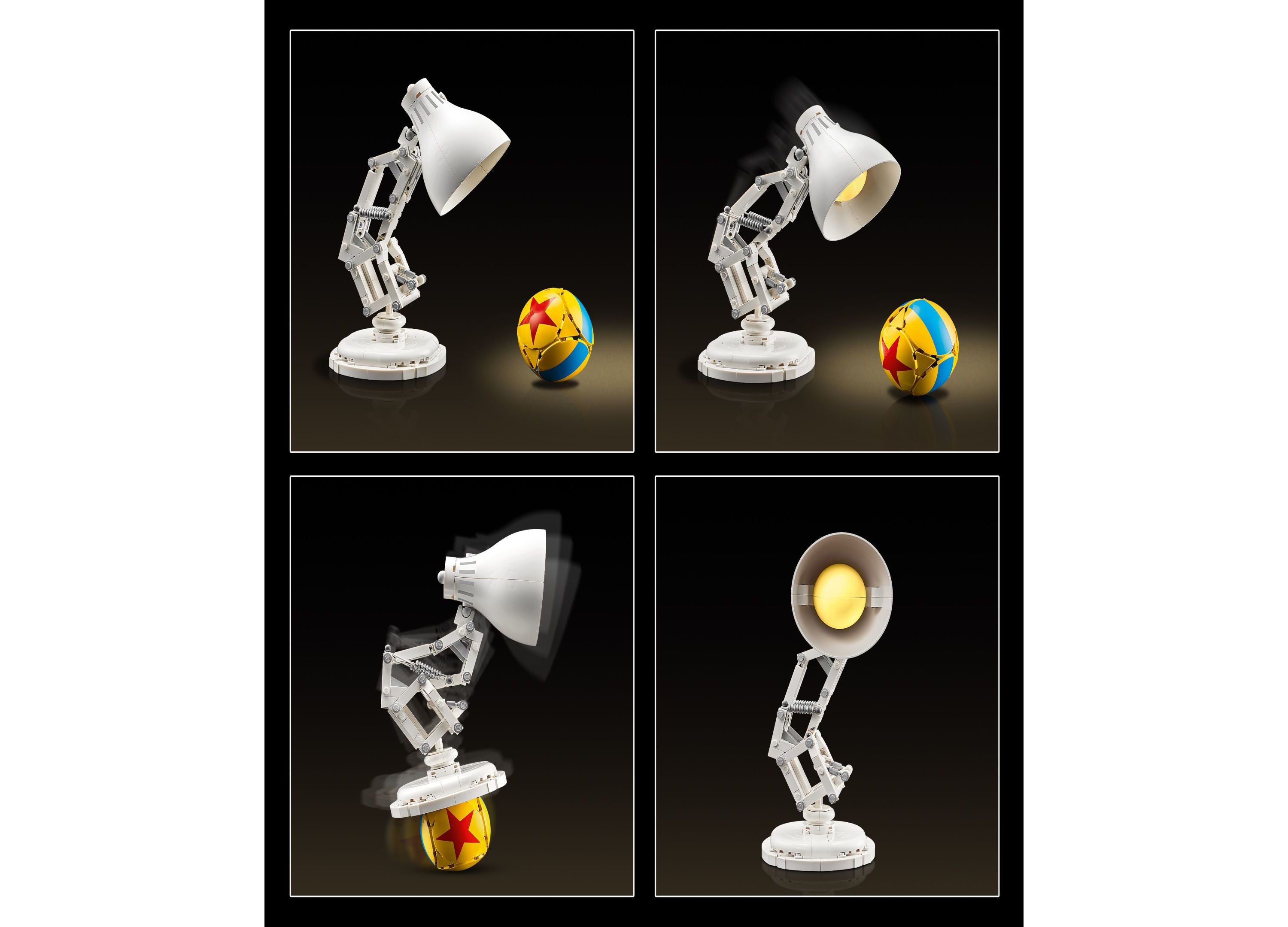 LEGO Ideas Disney Pixar Luxo Jr. Articulated Lamp Set - 613 Pieces