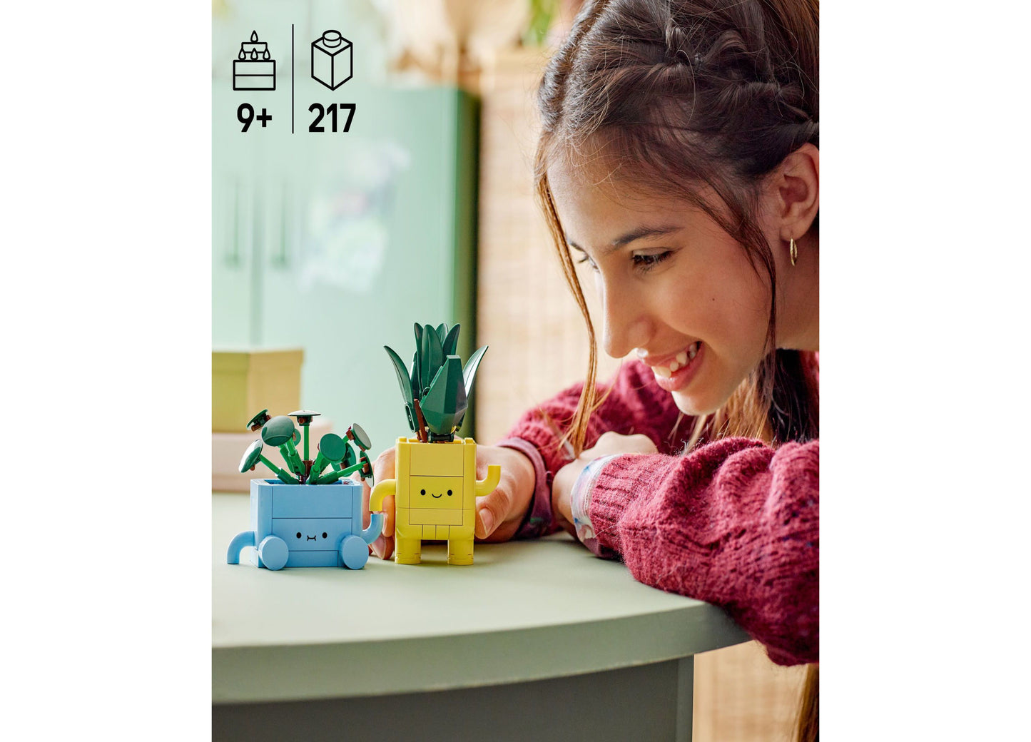 LEGO Botanicals Happy Plants Building Set Model 10349, 217 Pieces