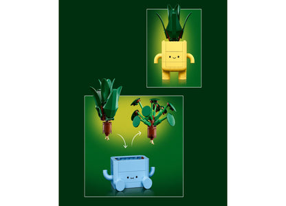 LEGO Botanicals Happy Plants Building Set Model 10349, 217 Pieces