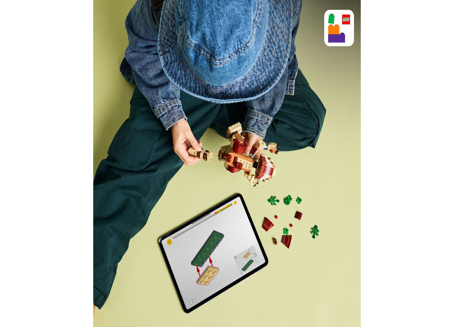 LEGO Jurassic World Baby Dinosaur Dolores 76970 - Poseable Aquilops Model, 339 Pieces